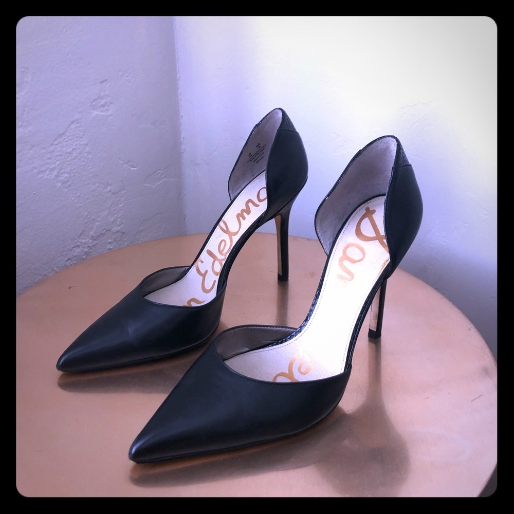 Sam Edelman Delilah Pointed Toe Black Pumps Size 9